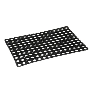 Afbeelding van H&amp;S Collection Deurmat voor buiten rubber 60 x 40 cm Droogloopmat schoonloopmat