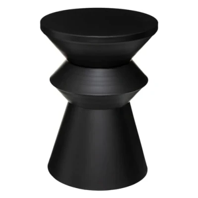 Afbeelding van Atmosphera Sohan IJzeren bijzettafel Ø36xH48cm Zwart