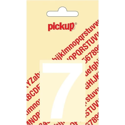 Afbeelding van Plakcijfer Helvetica 60 mm wit 7
