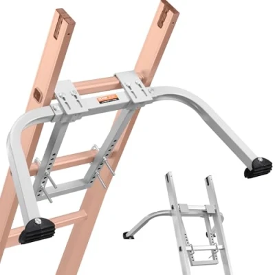 Image de VEVOR Stabilisateur d&#039;Échelle Toit Acier Carbone Pieds Caoutchouc Antidérapants