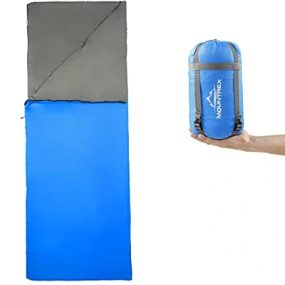 Afbeelding van MOUNTREX® Slaapzak, kleine verpakking en ultralicht, 730 g, outdoor zomerslaapzak, camping, reizen, festival, koppelbaar