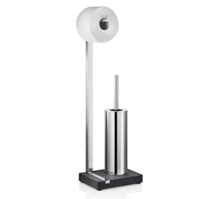 Afbeelding van Blomus Menoto Toiletborstel En Rolhouder Glans 65 Cm Zilver