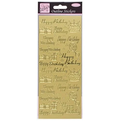 Afbeelding van Anita&#039;s Stickers voor scrapbooking, goud, Eén maat