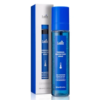 Afbeelding van LA&#039;DOR Hair Heat Thermal Protection Spray Leave In Mist, 100 ml, thermische bescherming, onmiddellijke glans, volume beschadigd haar, eiwitten, aminozuren, niet plakkerig, siliconenvrij