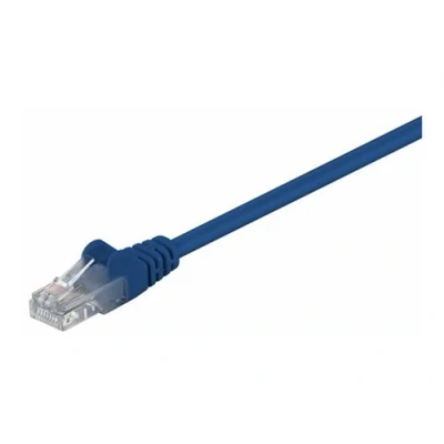 Image de MicroConnect Câble réseau RJ 45 (M) pour 25 cm UTP CAT 5e bloqué bleu