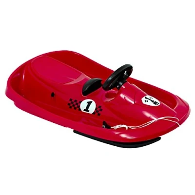 Afbeelding van Hamax Sno Formel Sneeuwracer Rood Slee met Stuur Stuurslee