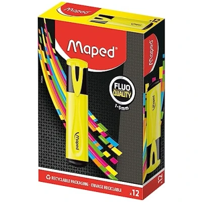 Afbeelding van Maped markeerstift Fluo&#039;Peps Classic geel