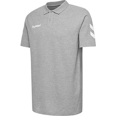 Afbeelding van Hummel Hmlgo Poloshirt, Heren, Maat: Medium, Grey melange