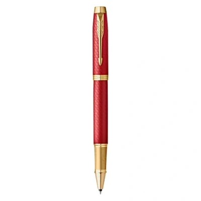 Afbeelding van Parker IM Premium Red and Gold Rollerball Kleur: GoudRood De Vulpenwereld