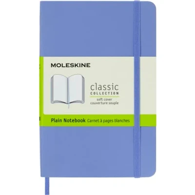 Image de Carnet blanc poche bleu hortensia souple
