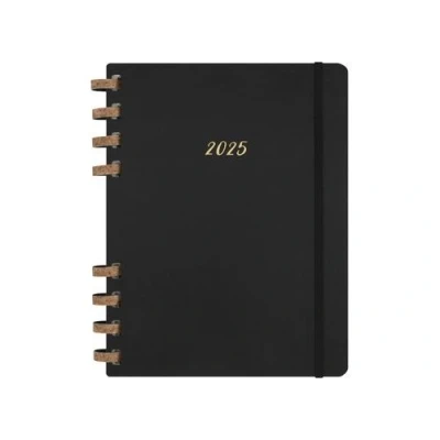 Image de Agenda civil spiralé Moleskine semainier XL couverture souple 2025 noir