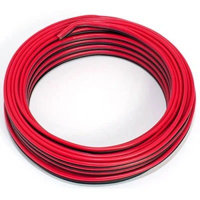 Afbeelding van luidsprekerkabel 2 x 0,75 mm² 10m rood/zwart CCA audiokabel