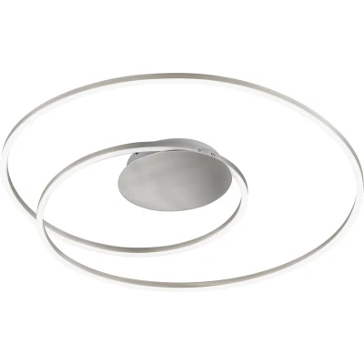 Afbeelding van Fischer &amp; Honsel Plafondlamp Holy 1x LED 38 W incl. Ø 68cm zwarte zandgrond/ wit mat
