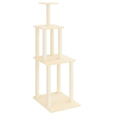 Afbeelding van Kattenmeubel met sisal krabpalen 149 cm crmekleurig