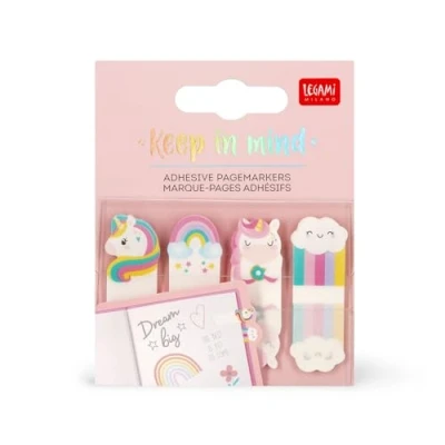 Image de ADHESIVE PAGEMARKERS KEEP IN MIND_KIT_12PCS UNICORN