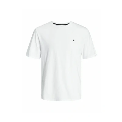 Afbeelding van Jack &amp; Jones PLUS SIZE Einfarbig Tshirt basic, Heren, Maat: 4XL, White