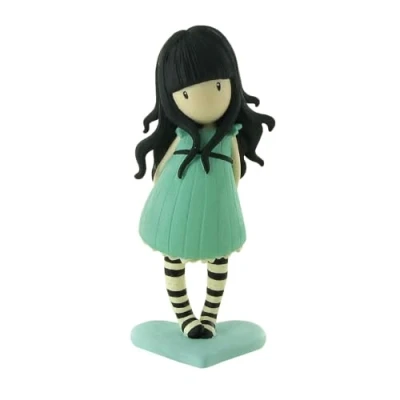 Afbeelding van Little foxes Gorjuss Speelfiguur 9cm I stole your heart / Ik heb je hart gestolen Verliefd Valentijn