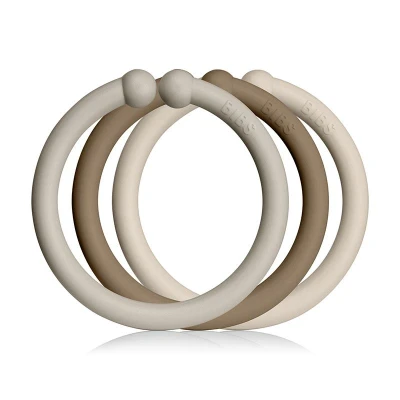 Afbeelding van BIBS Loops 12st. Sand/Dark Oak/Vanilla