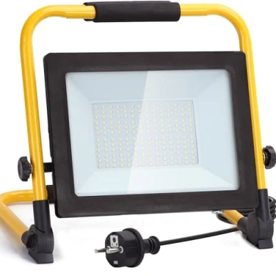Afbeelding van Aigostar 13VRT LED Werklamp Bouwlamp IP44 Stootvast 100W 9000 Lumen 6500K Daglicht wit Incl. 180 cm aansluitstekker