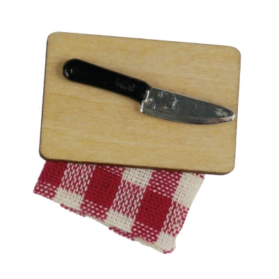 Afbeelding van Studio schaapman muizenhuis mini&#039;s broodplank, mes en theedoek