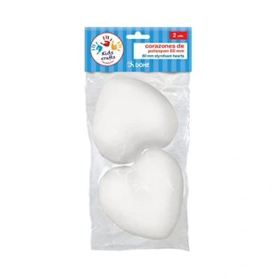Afbeelding van Dohe 18117 polyester hart, 80 mm, 2 stuks