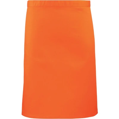 Afbeelding van Premier &#039;Colours&#039; Mid Length Apron PR151 orange