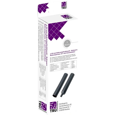 Afbeelding van TRU COMPONENTS T1904CA048 Krimpkous met lijm Zwart 33 mm 5.50 Krimpverhouding:6:1 1 stuk(s)