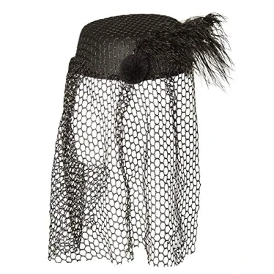 Image de Boland chapeau avec voile dames polyester noir taille unique