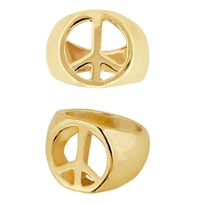 Afbeelding van WIDMANN Goudkleurige hippie ring voor volwassenen