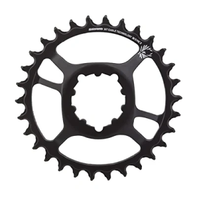 Afbeelding van Sram X Sync 2 kettingring van staal, direct gemonteerd, 6 mm, offset adelaar: zwart 30T