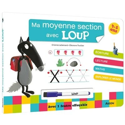 Image de Ma moyenne section avec loup livre ardoise ned
