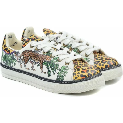Afbeelding van GOBY Panther Walking Schoenen Sneakers Hoge kwaliteit Handmade Meisjesprint Maat 40