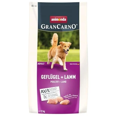 Afbeelding van Voordeelpakket: 2x12kg animonda GranCarno Adult Gevogelte + Lam droogvoer voor honden