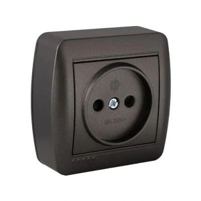 Afbeelding van Plug in basis Solera Mural Grafiet 16 A 250 V