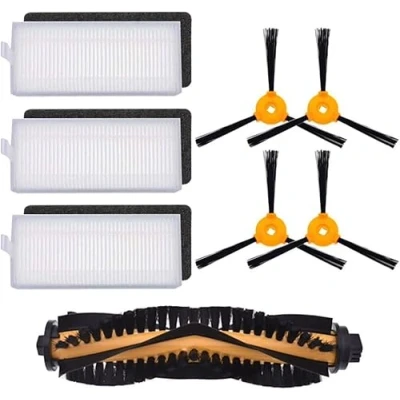 Afbeelding van INF Reserveaccessoires voor Ecovacs DEEBOT 600/601/605 DO3G KTA robotstofzuiger, 1 hoofdborstel, 4 zijborstels, 3 HEPA filters