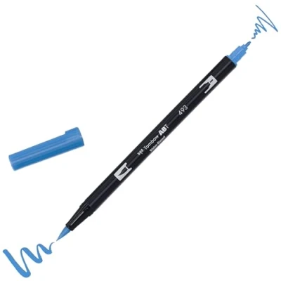 Afbeelding van Tombow ABT dubbele brushpen reflex blue 493