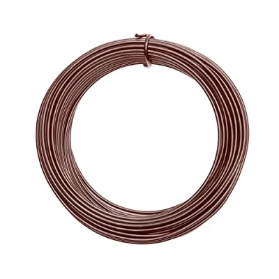 Afbeelding van Vaessen Creative Aluminium Draad 3mm ±26m 500g Chocolade mat