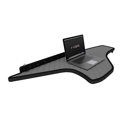 Afbeelding van F CORE truck accessoires Tabletten dashboard compatibiliteit voor DAF XG+ XG XF NG 10.21 Dubbel GRIJS