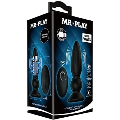 Afbeelding van Mr. Play Vibrerende oplaadbare anaal plug met afstandsbediening Buttplug Extra