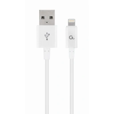 Afbeelding van Cablexpert oplaad en gegevenskabel, USB 2.0 stekker naar 8 pin stekker, 1 m, zwart