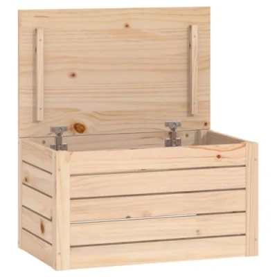Afbeelding van Opbergbox 59,5x36,5x33 cm massief grenenhout
