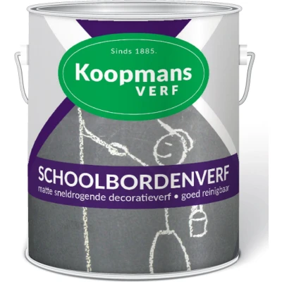 Afbeelding van Koopmans Schoolbordenverf Zwart 0,75 ltr Huis &amp; Interieur