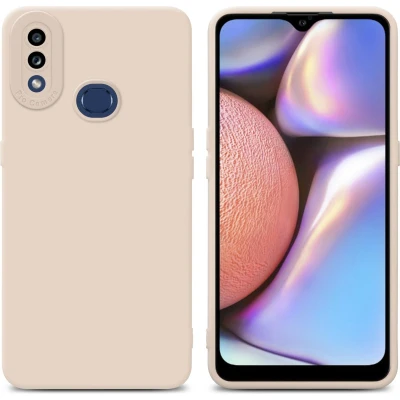 Afbeelding van Cadorabo Hoesje geschikt voor Samsung Galaxy A10s / M01s in Fluid CREAM Beschermhoes gemaakt van flexibel TPU silicone Cover Case