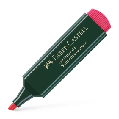 Afbeelding van tekstmarker Faber Castell neon 48 rood