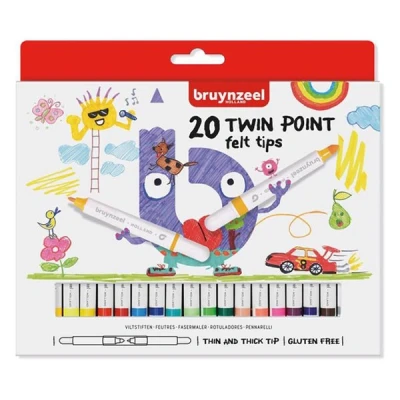 Image de Feutres Bruynzeel Double Pointers 20 Pièces