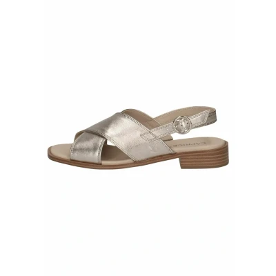 Afbeelding van Caprice Dames 9 28203 44 Sandaal met hak Dames, Metalen taupe, 38 EU