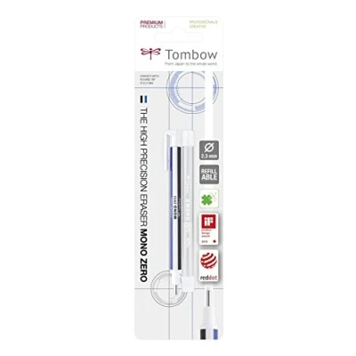 Image de Tombow EHR KUR Stylo Gomme Mono zéro + Recharge pointe ronde 2,3mm
