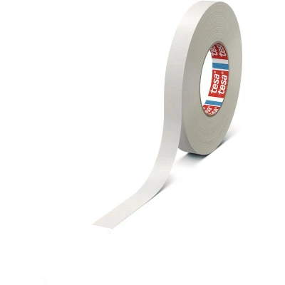 Image de TESA 4651 ruban textile premium enduit d&#039;acrylique blanc 19mm x 50m 04651 00509 00