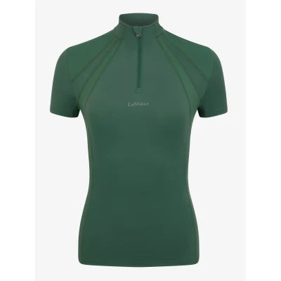 Image de LeMieux Baselayer Mia Mesh Manches Courtes Hunter Green EU 42
