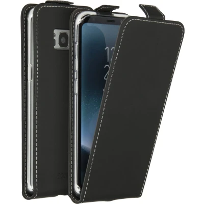 Afbeelding van Accezz Hoesje Geschikt voor Samsung Galaxy S8 Met Pasjeshouder Flipcase Zwart